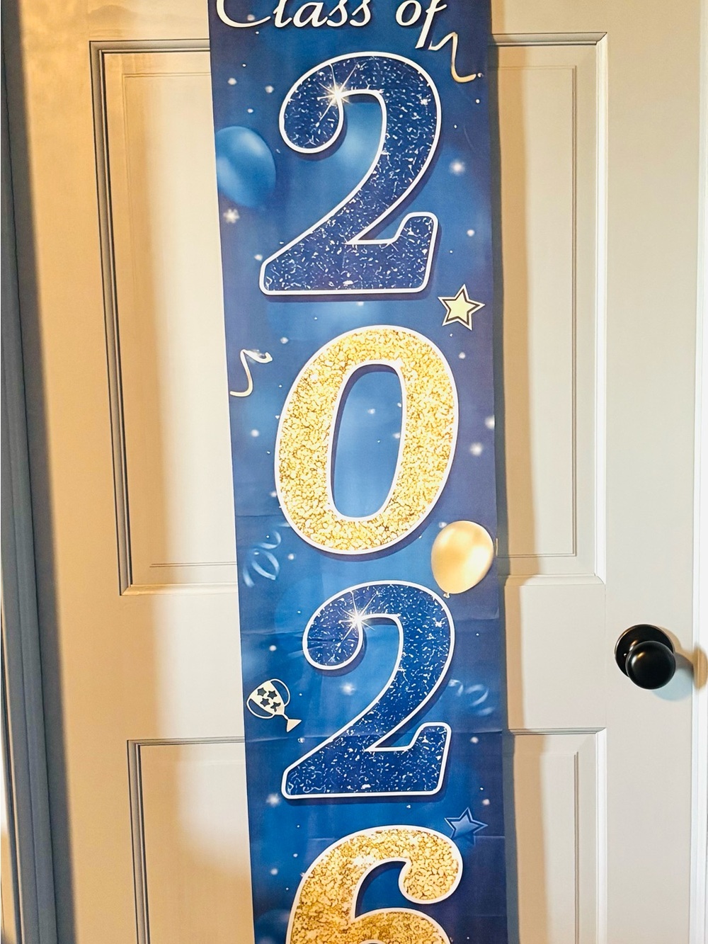 Graduation Banner "Class of 2026" - Blue & Gold + Party Plates